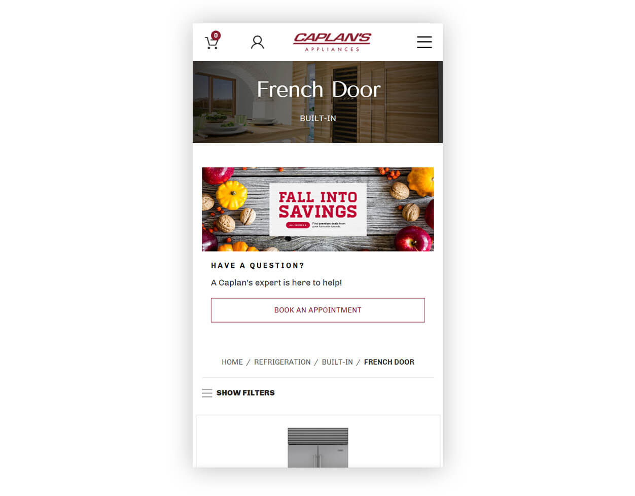 Case Study: Caplan's Appliances Web Development