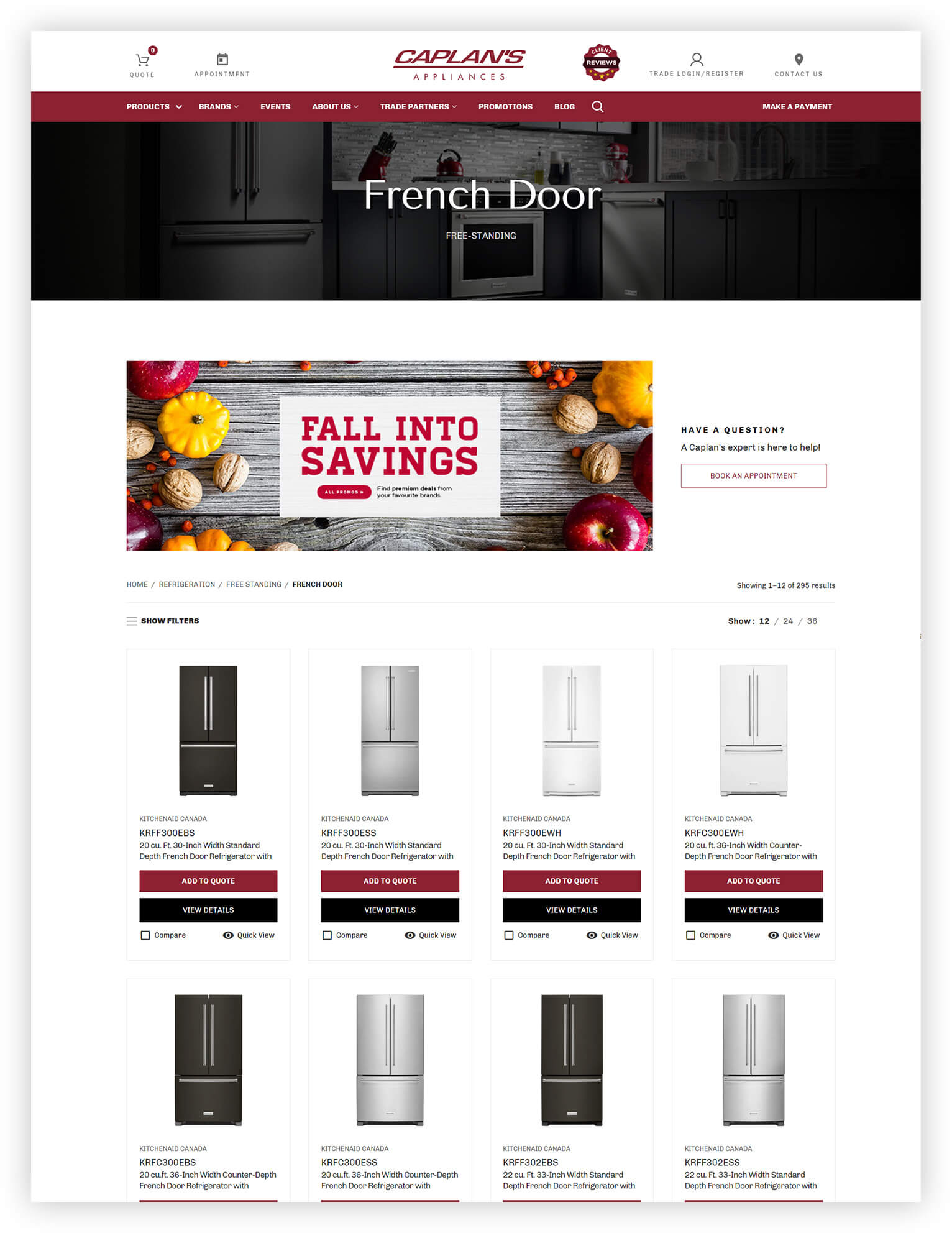 Case Study: Caplan's Appliances Web Development